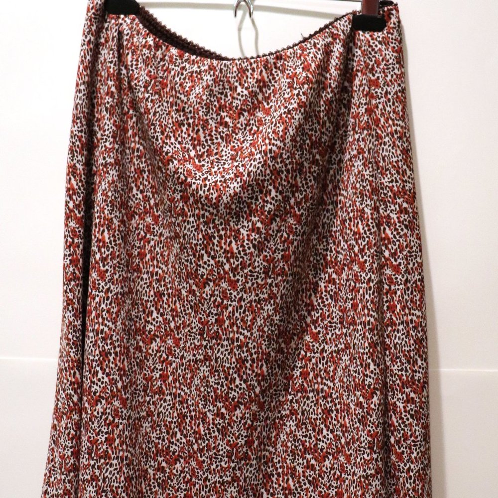 Max Studio Printed Midi Skirt